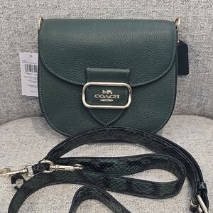 Coach Green Leather Crossbody Bag